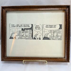 Vintage 1984 Corbey Office Comic King Features Syndicate Framed Cartoon